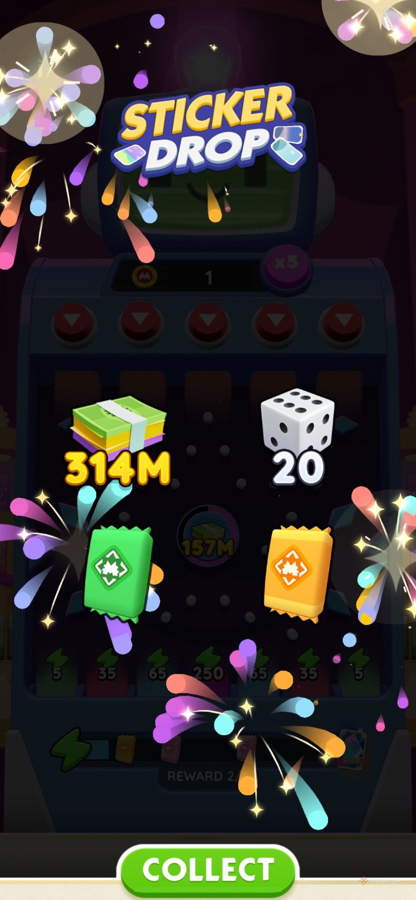 All Rewards In The Peg-E Sticker Drop Event (December 3-5) In Monopoly Go