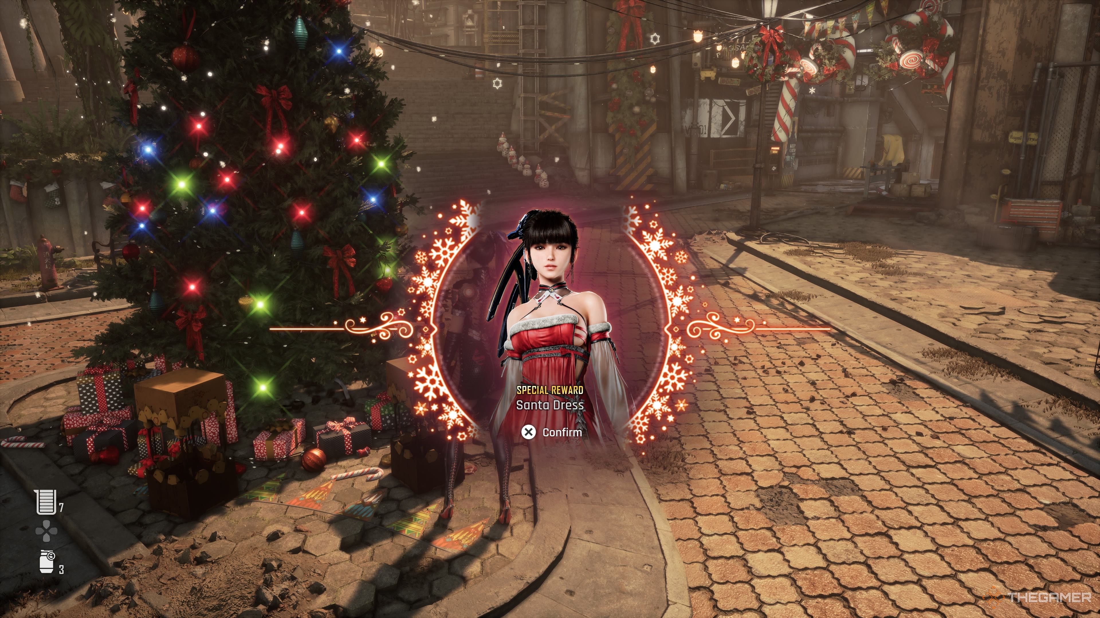 How To Unlock Both Christmas Outfits In Stellar Blade