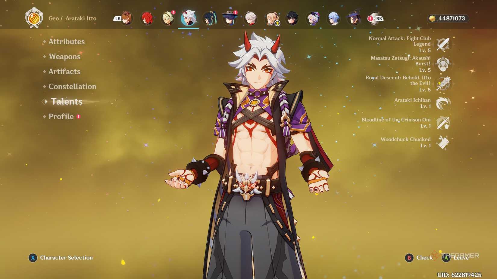 Best Weapons And Artifacts For Arataki Itto In Genshin Impact