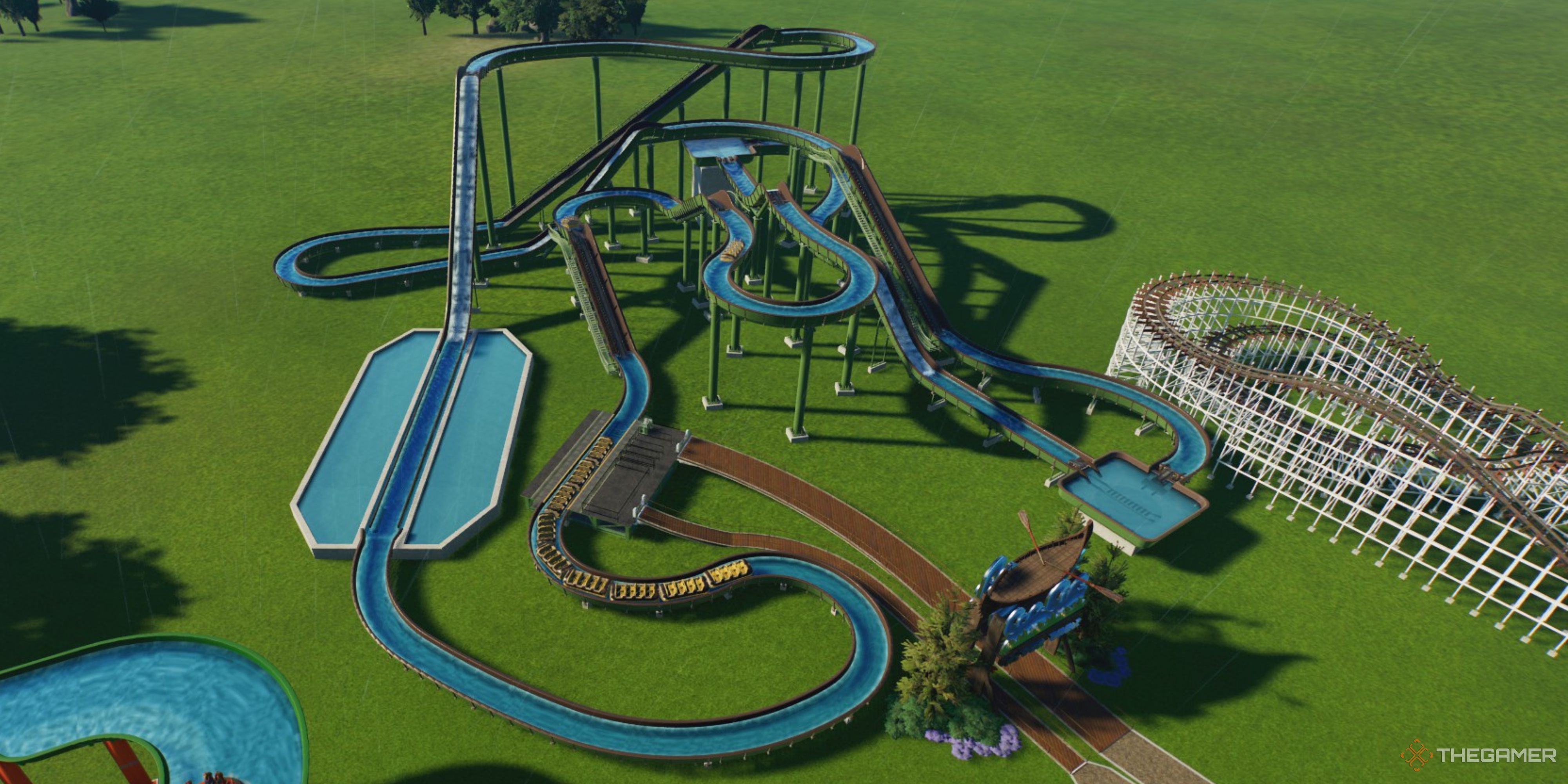 The Best Water Coaster And Flume Rapids Ride Blueprints In Planet Coaster 2