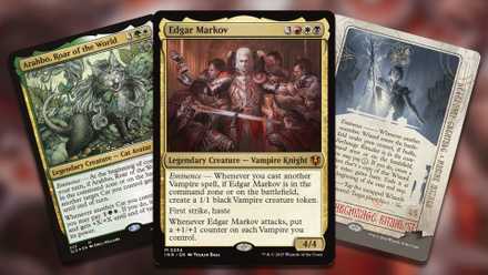 Three of the best Magic The Gathering cards with eminence.