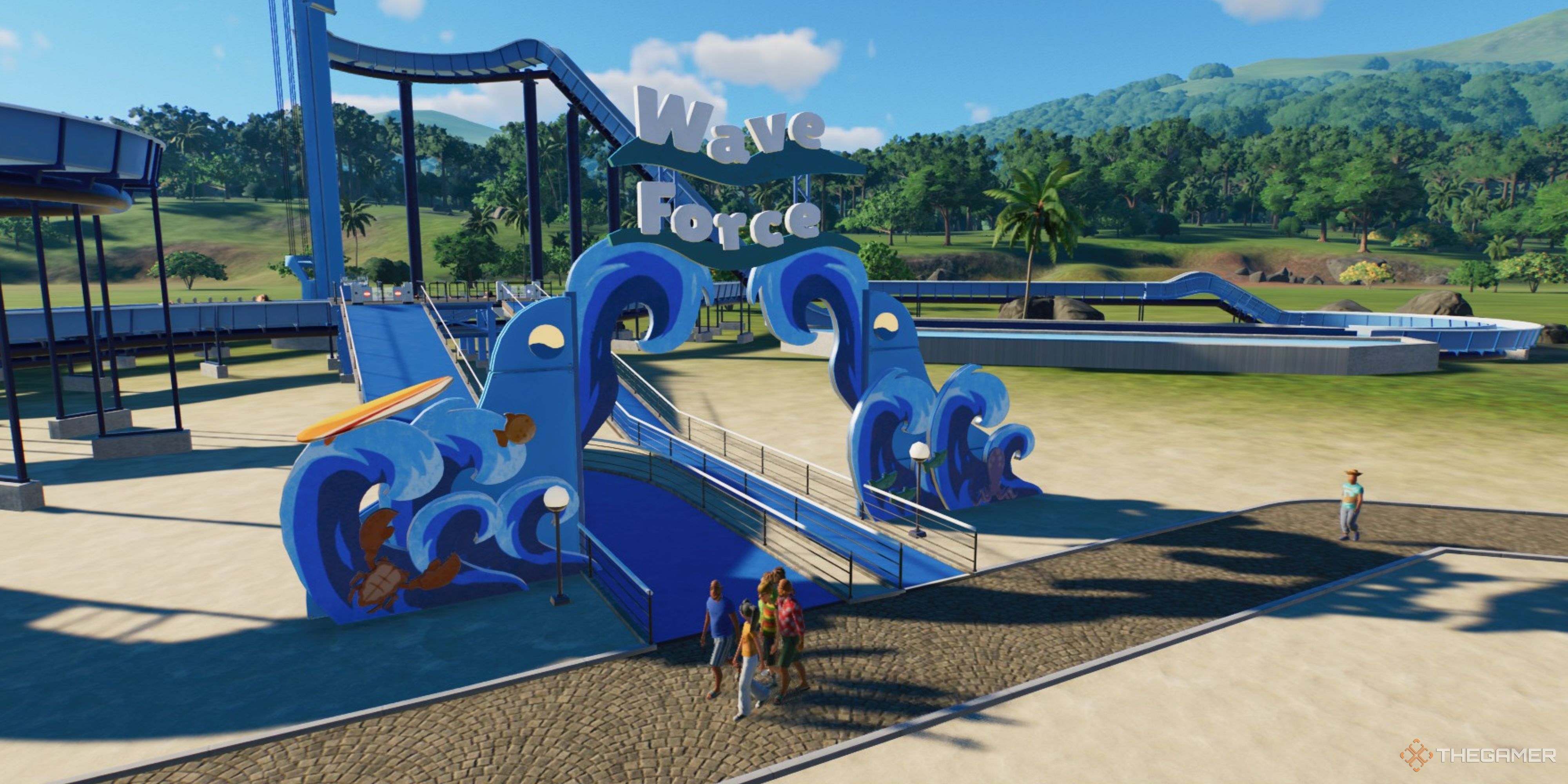The Best Water Coaster And Flume Rapids Ride Blueprints In Planet Coaster 2