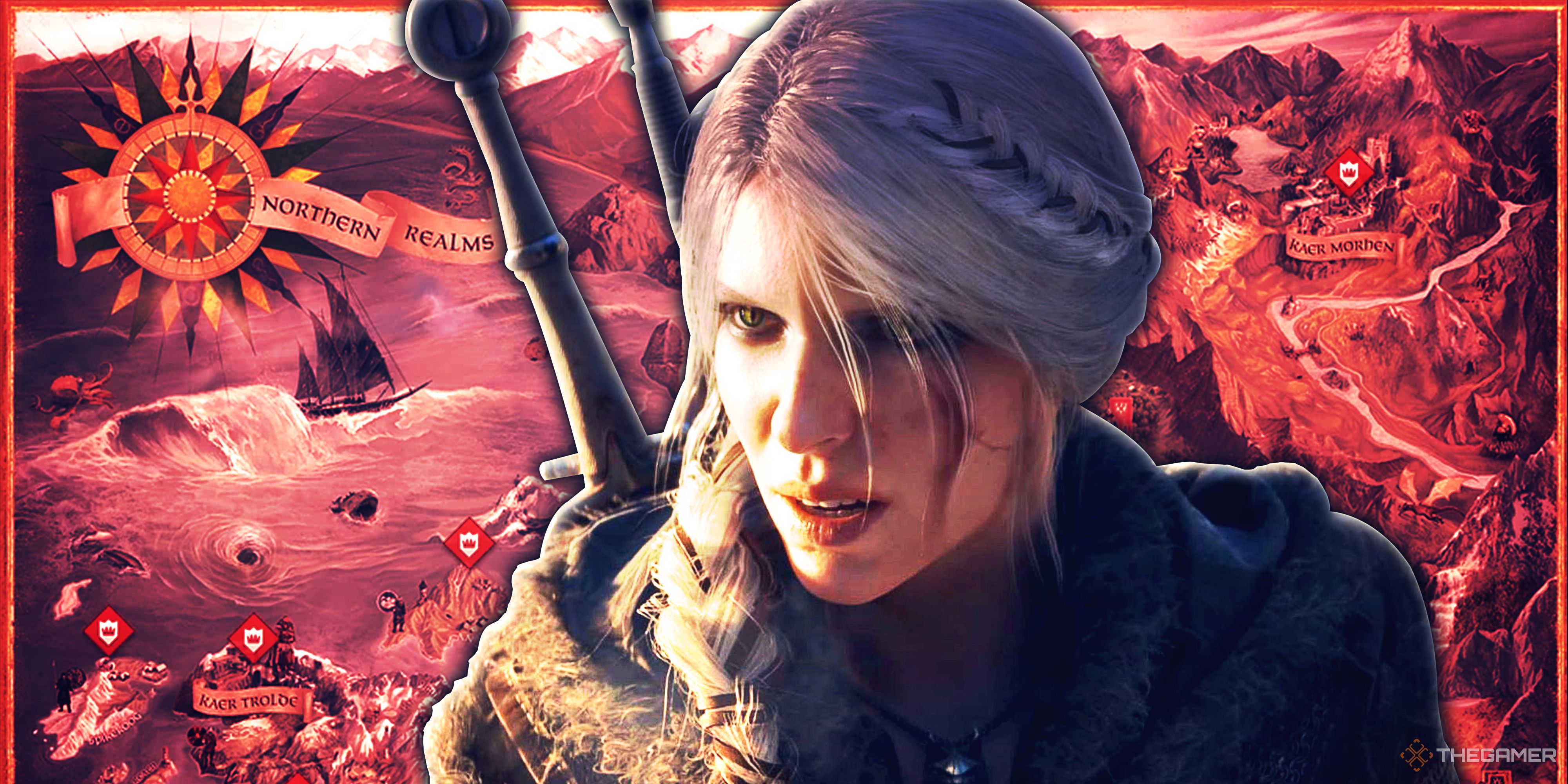 The Witcher 4 Ciri and Witcher 3 Map.