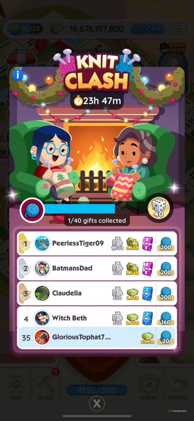 All Knit Clash Rewards (January 14-15) In Monopoly Go