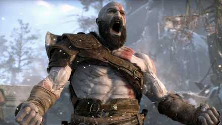 Kratos rages in a cutscene from God of War Ragnarok.