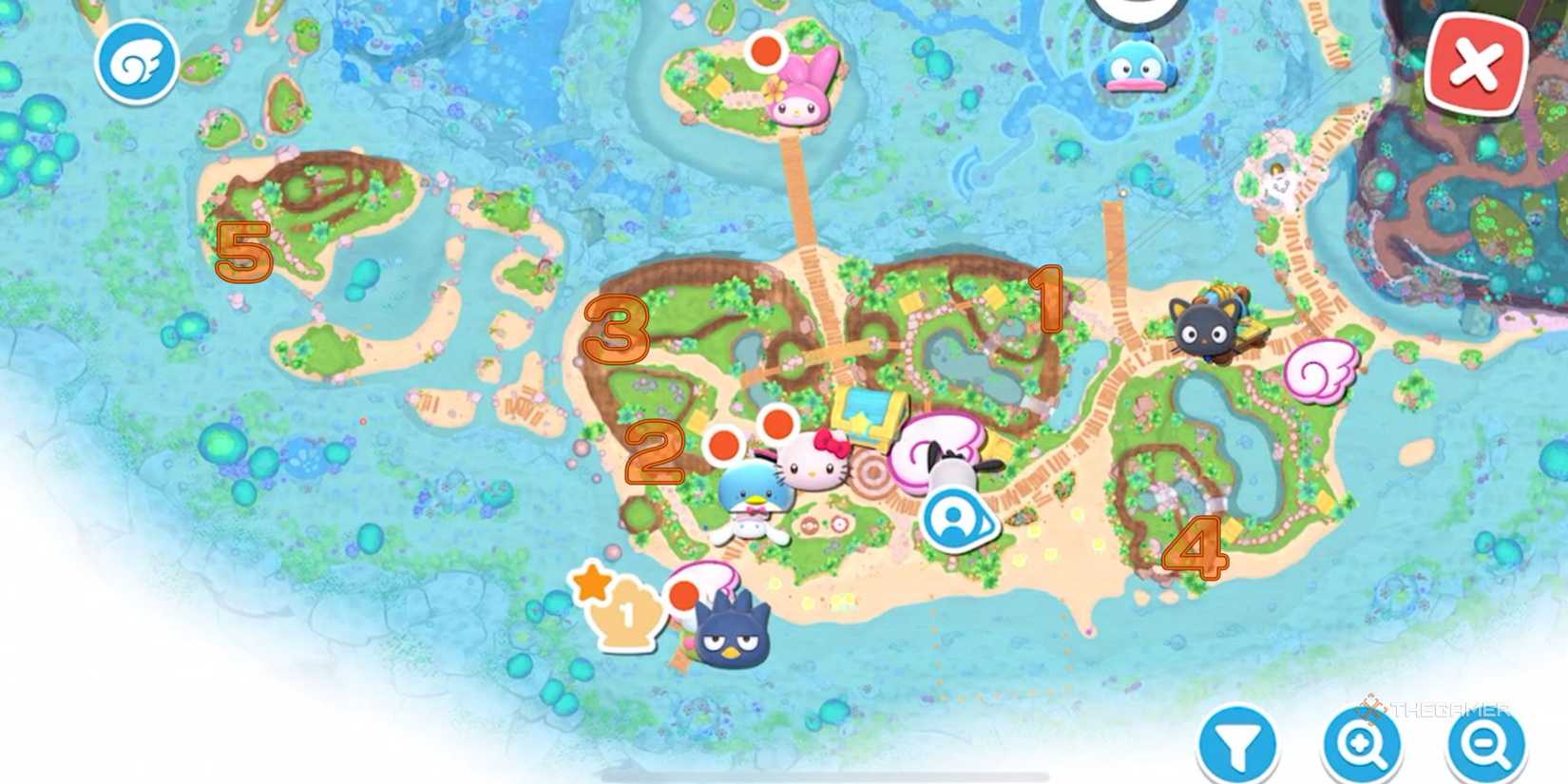 How To Find And Solve All Seaside Resort Puzzle Rooms In Hello Kitty ...