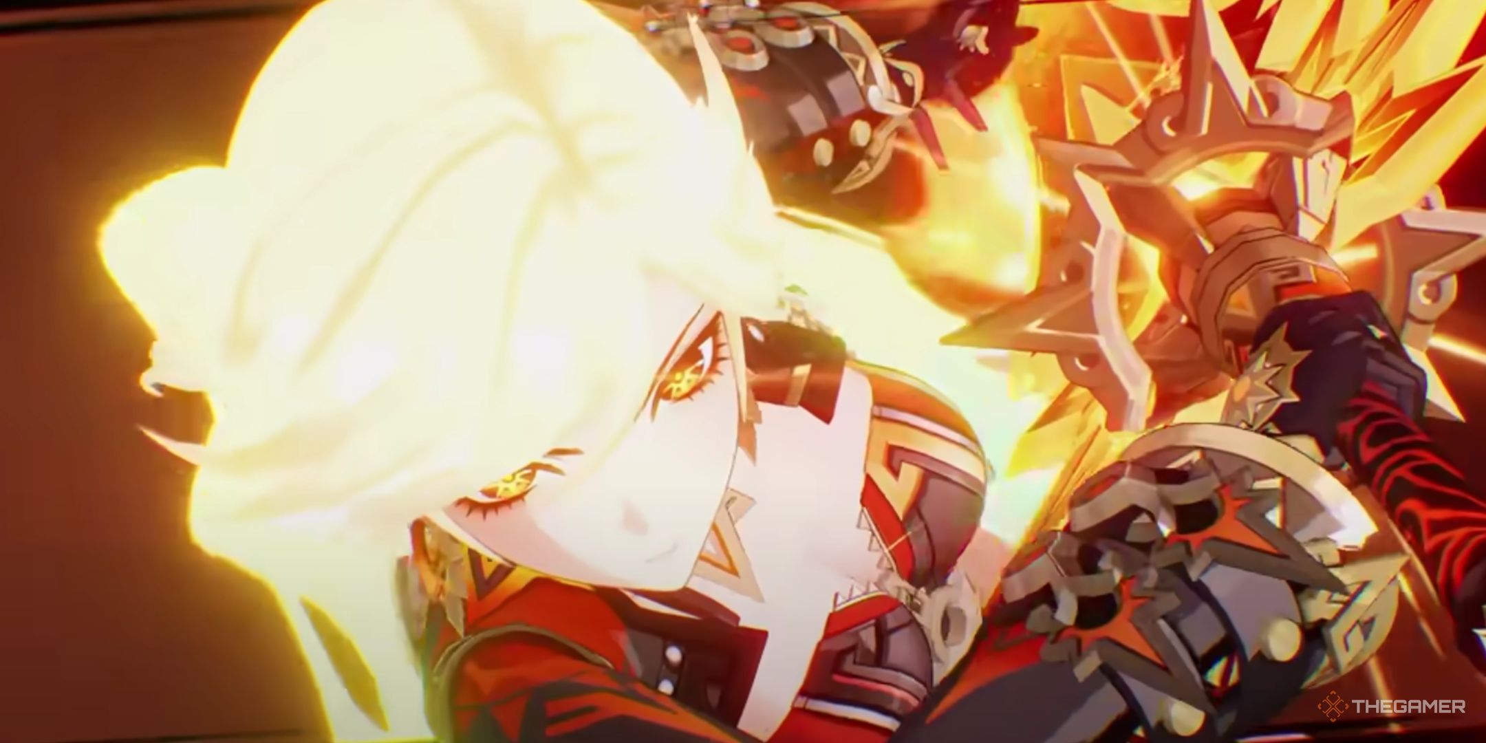 Mavuika is holding the A Thousand Blazing Suns in Genshin Impact.