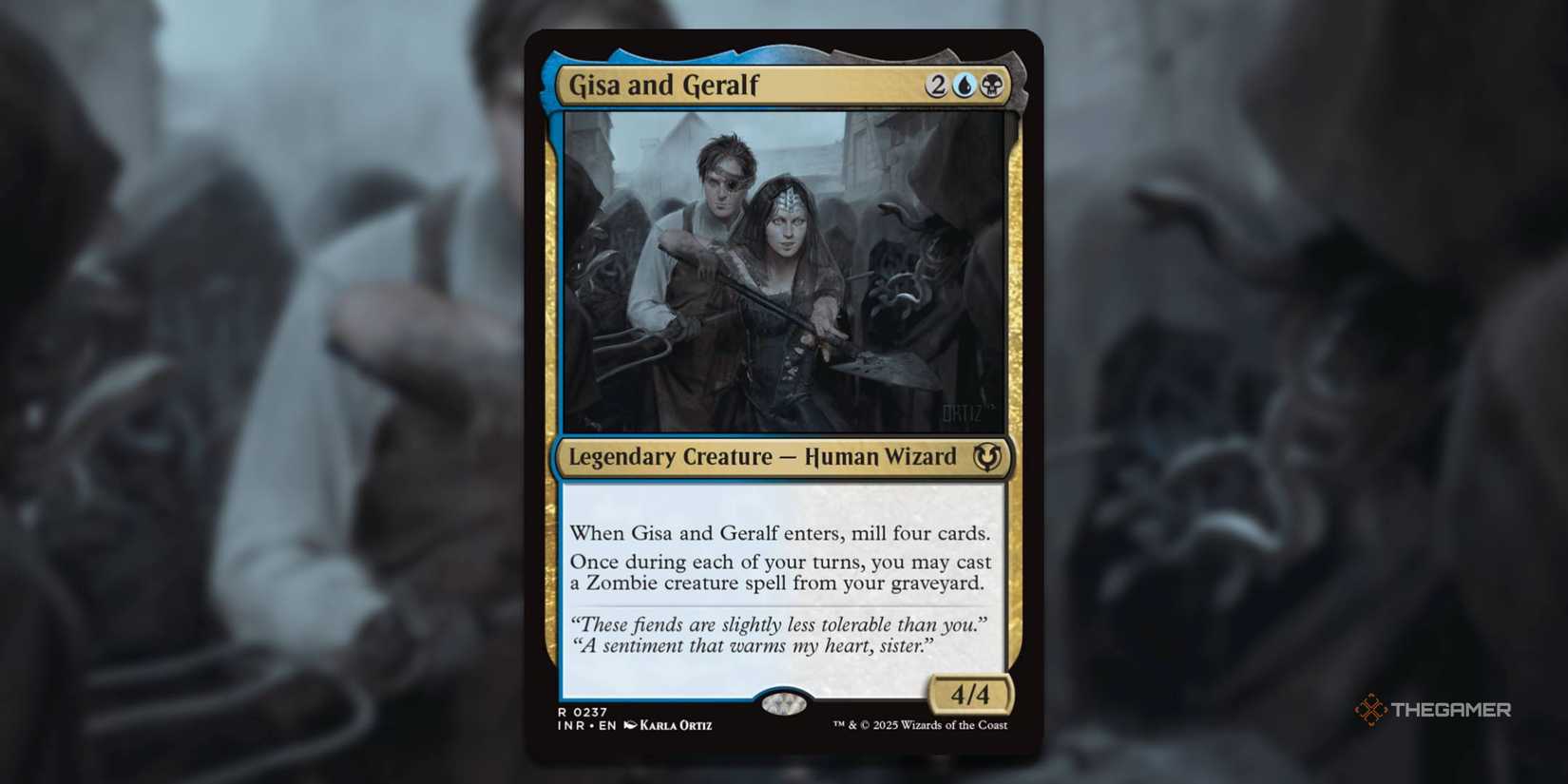Ghoulcaller Gisa - Commander Card For Magic: The Gathering (MTG) - Near Mint Condition Ghoulcaller Gisa - Commander Card For Magic: The Gathering (MTG) - Near Mint Condition