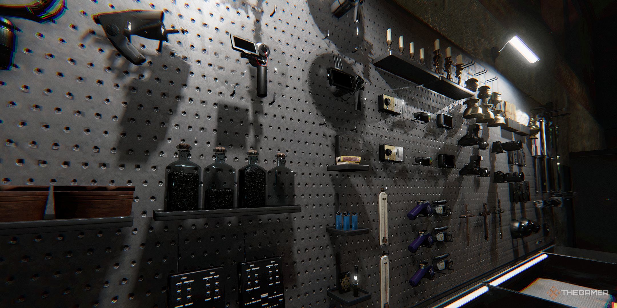 Image showing all unlockable gadgets in Phasmophobia.