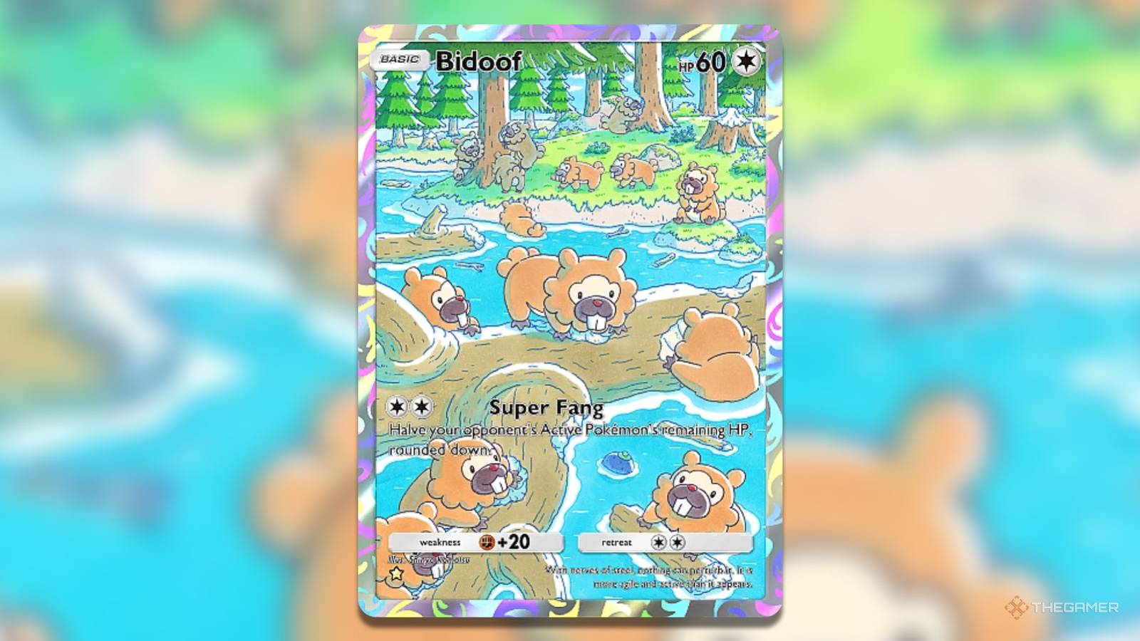 bidoof pokemon cards GG29 - Extended Artwork Framed Card Display Ability Carefree Countenance As long as this Pokmon is on your Bench Bidoof - Intense Fight in