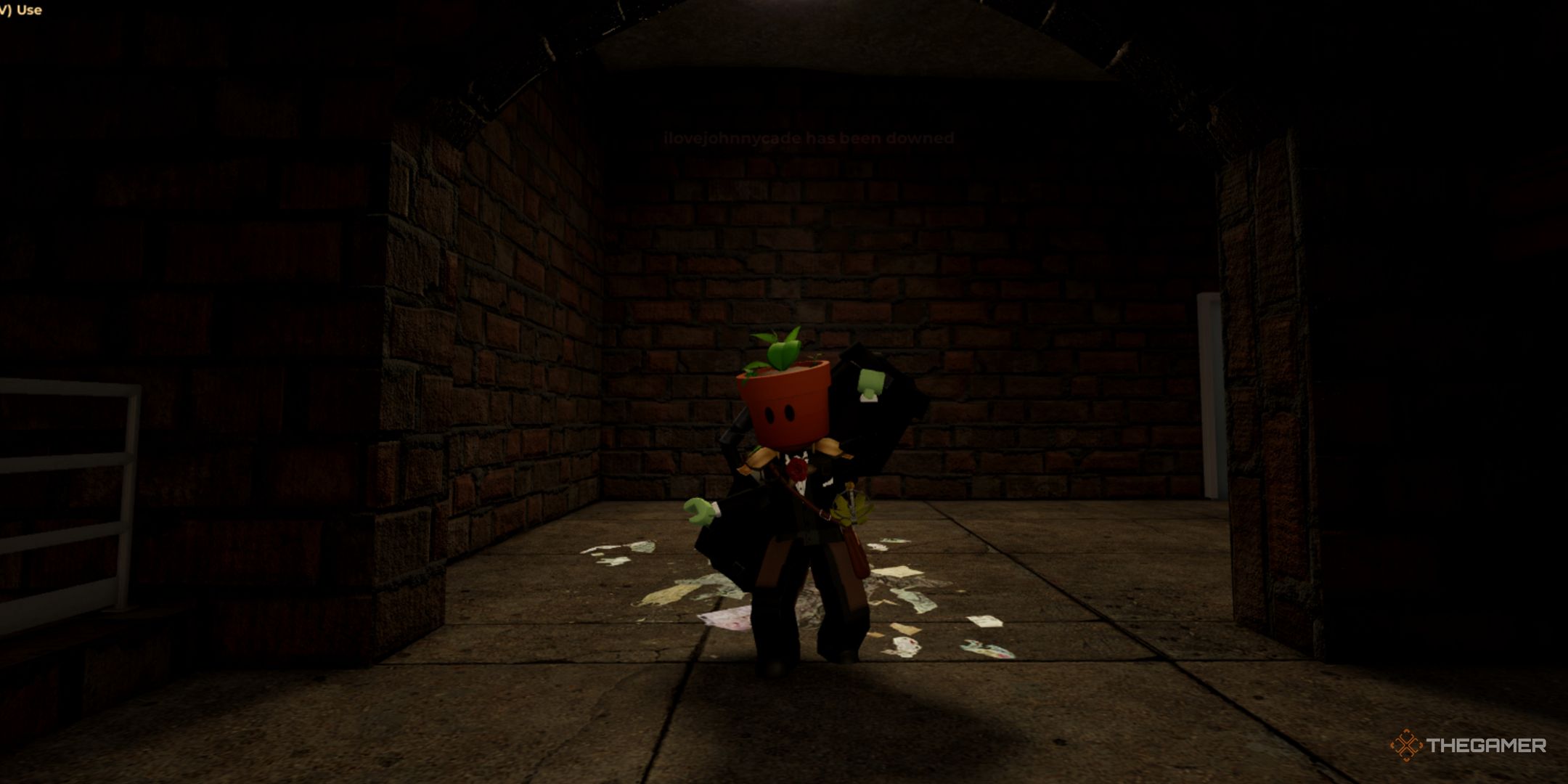 Dancing with the Boombox equipped in Roblox Evade.