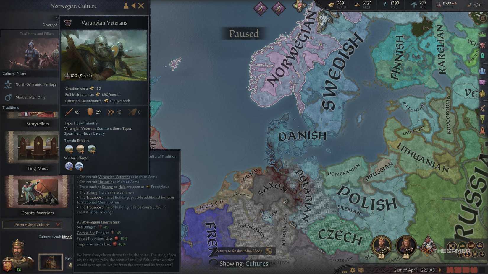 Veterano varego de Crusader Kings 3 Men-At-Arms.