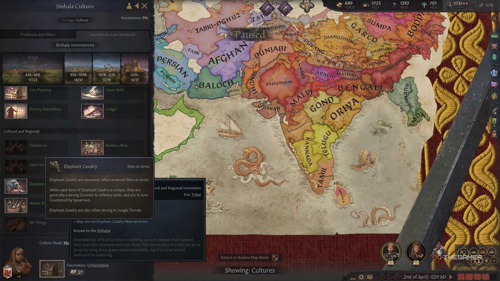 Elefantes de guerra Men-At-Arms de Crusader Kings 3.