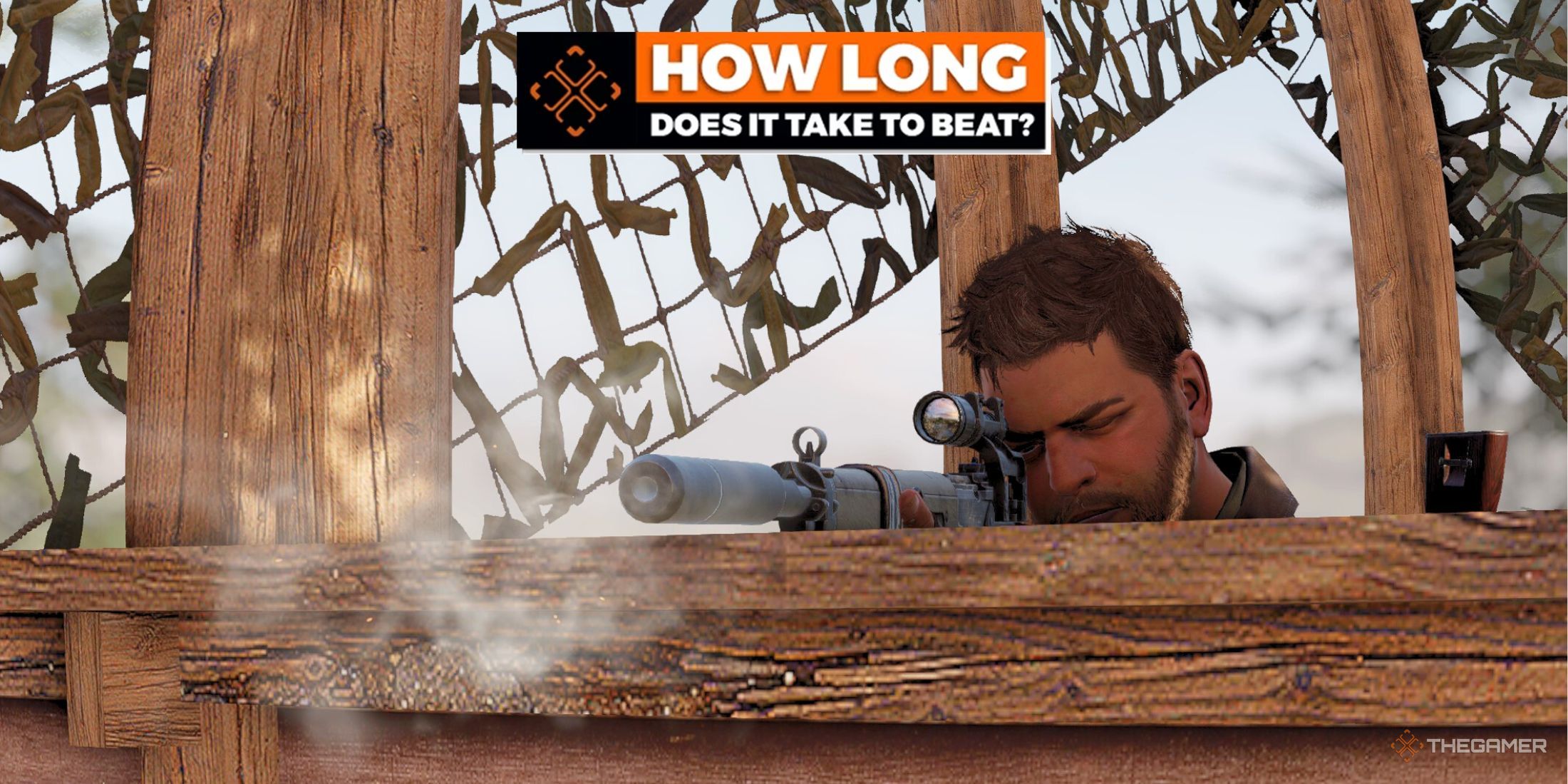 A photo of Harry Hawker aiming in Sniper Elite Resistance.