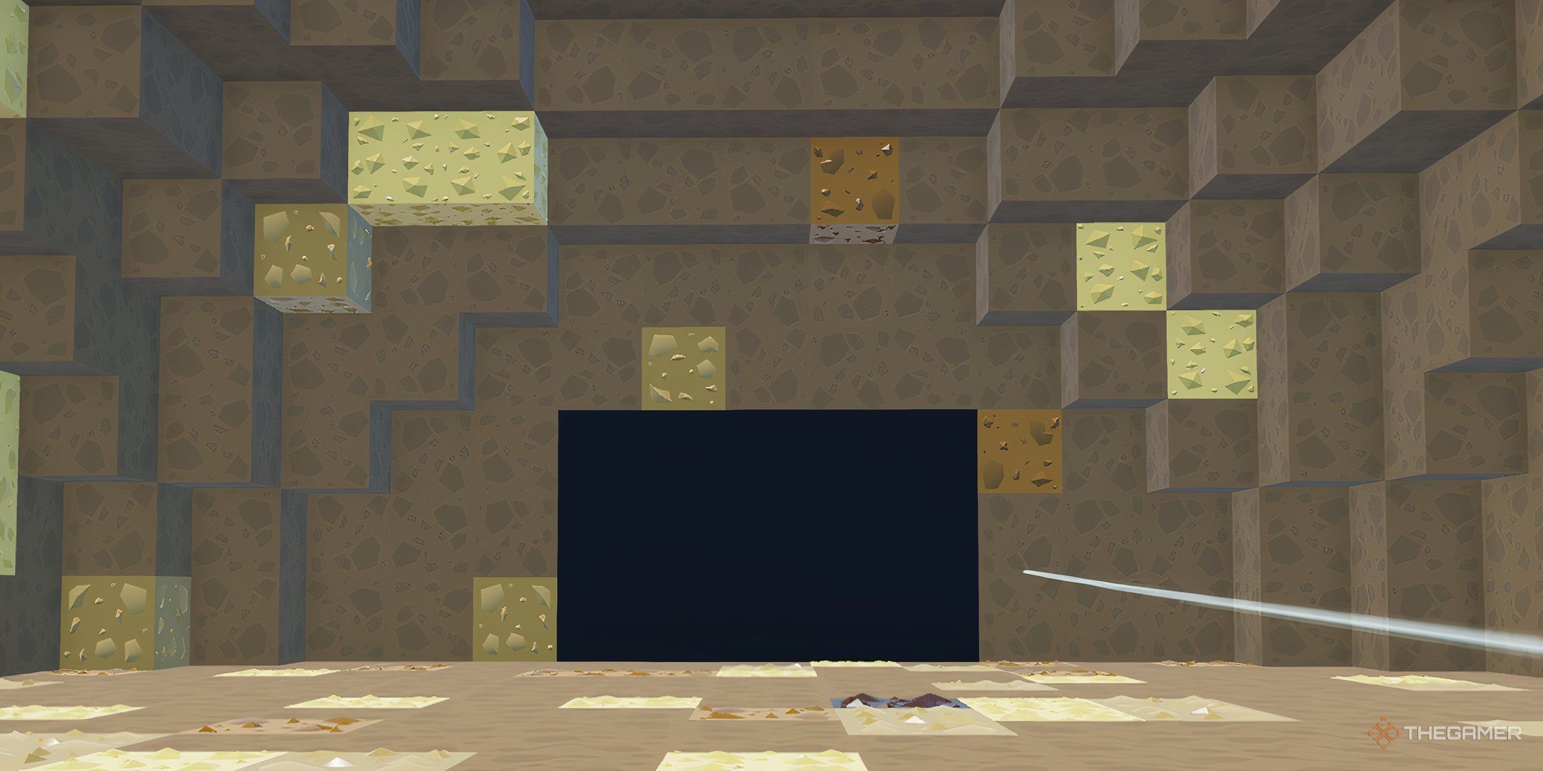 The first cave in The Mine, in Circle Grinding Incremental on Roblox.