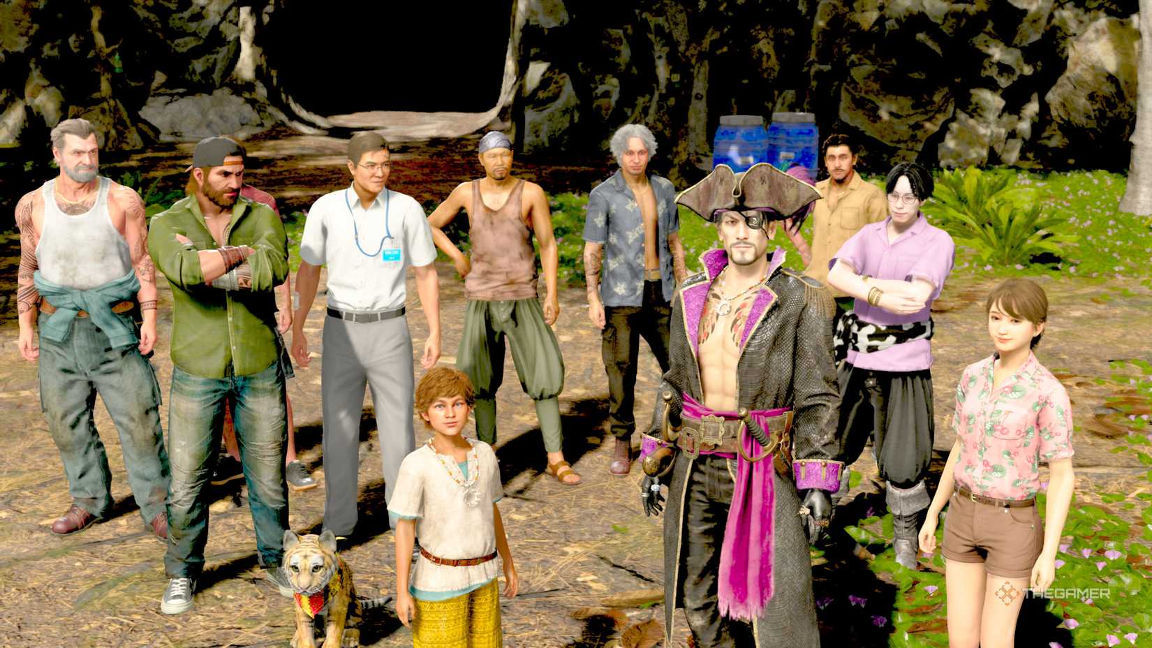 The Crew of the Goromaru at the end of the Pirate Quest Line in Like A ...