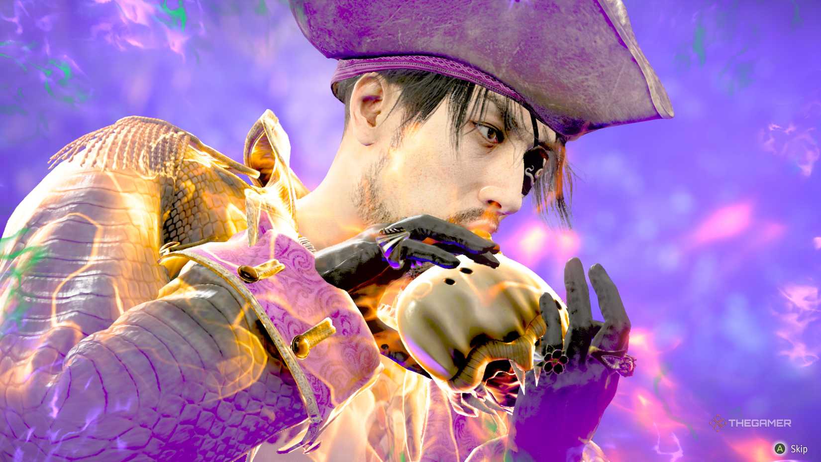 Majim plays the Dark God's Ocarina in Like A Dragon: Pirate Yakuza In ...