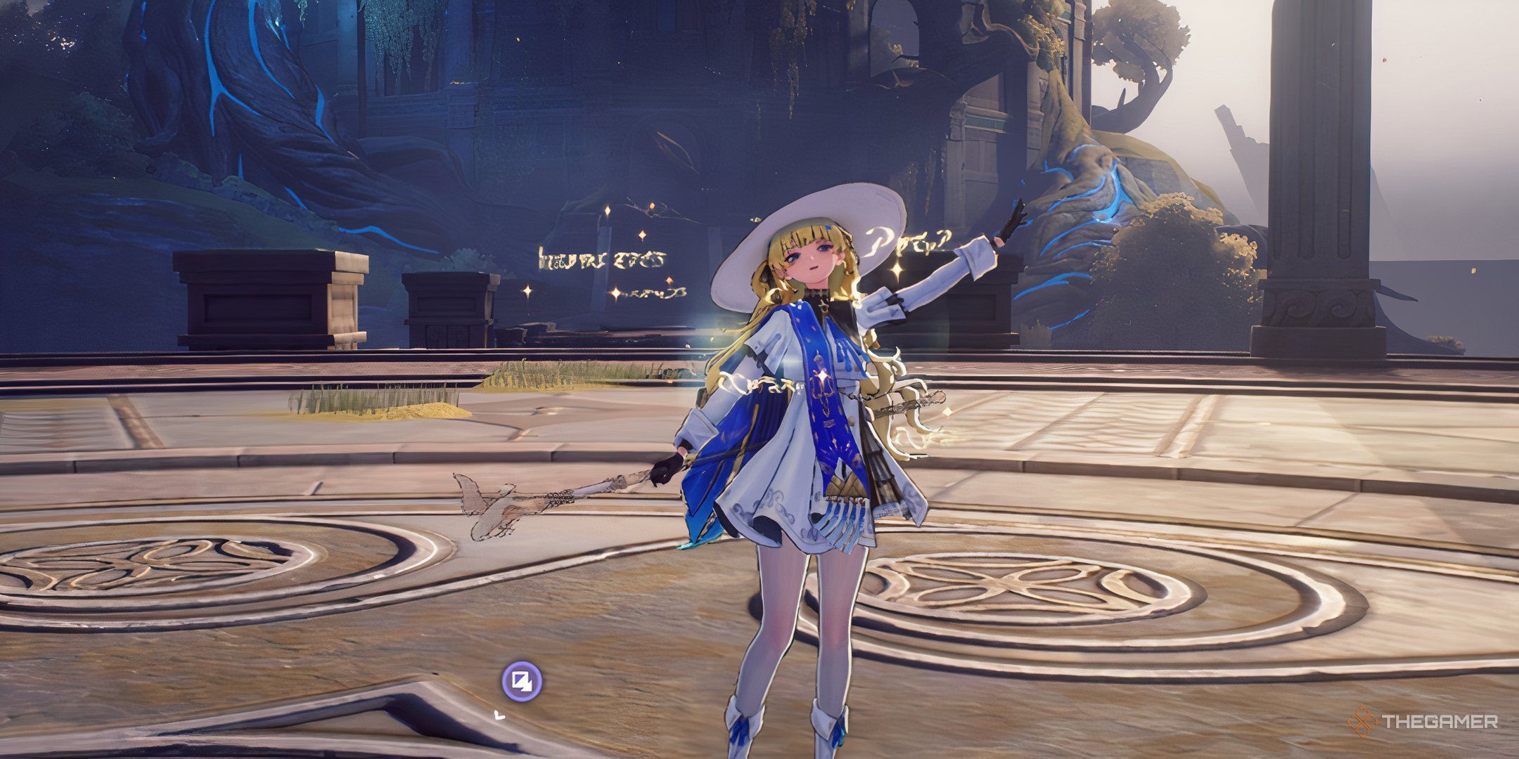 Phoebe using emotes in Wuthering Waves.