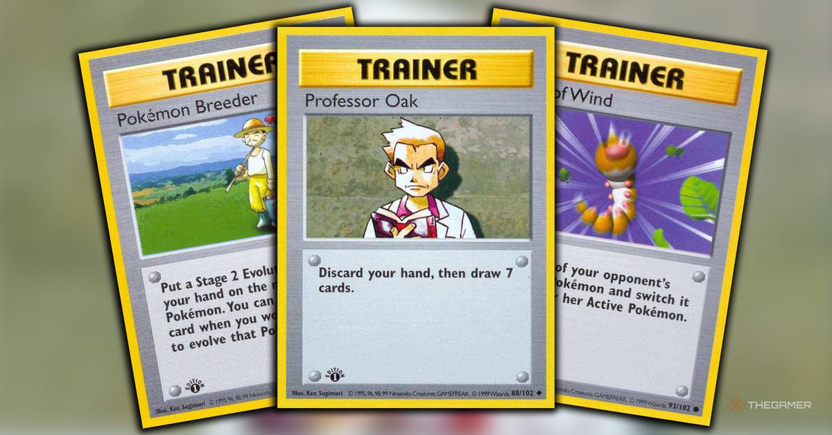 The Best Trainer Cards From Base Set In Pokemon TCG The Best Trainer Cards From Base Set In Pokemon TCG