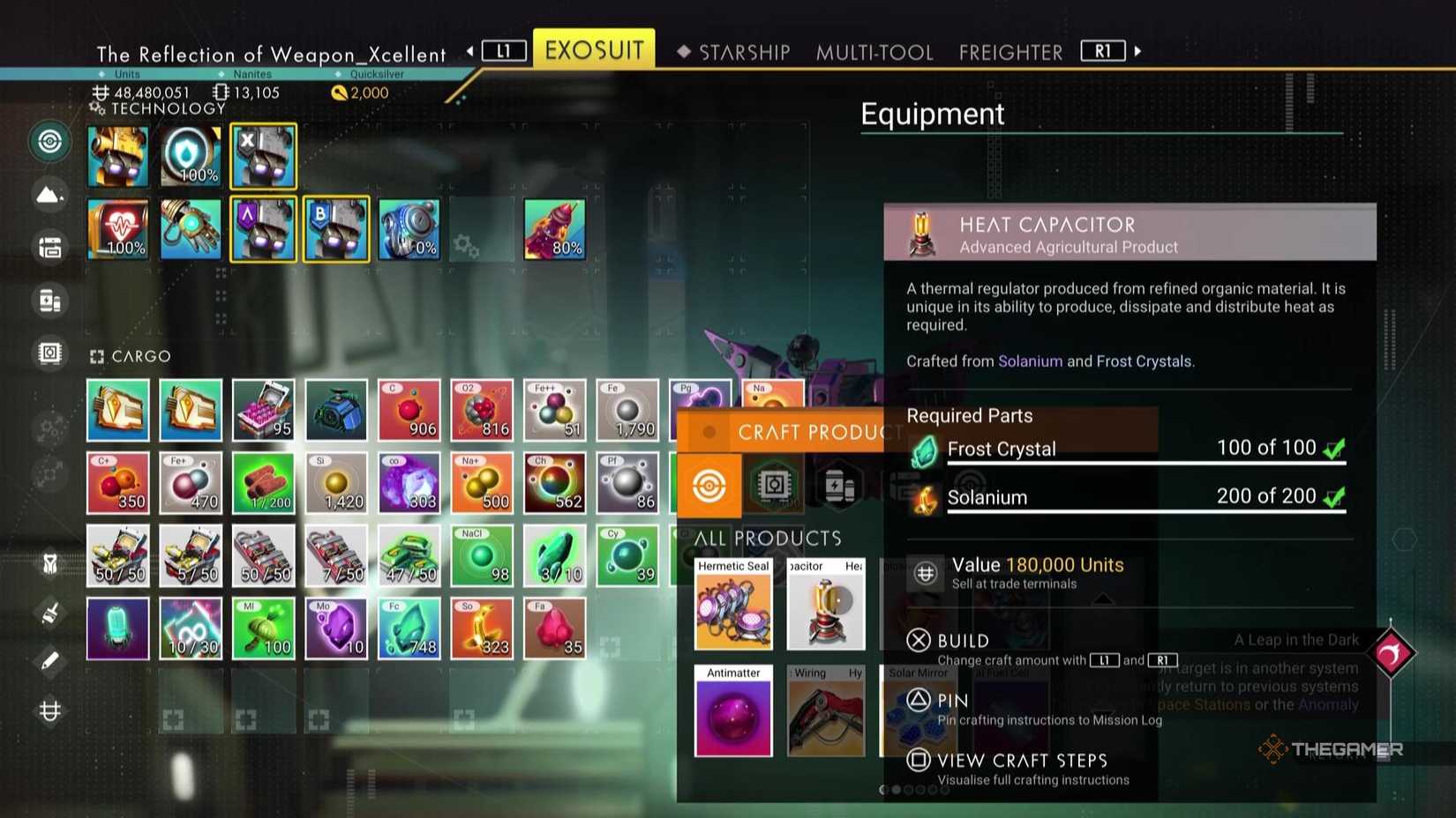 How To Craft And Use A Heat Capacitor In No Man's Sky