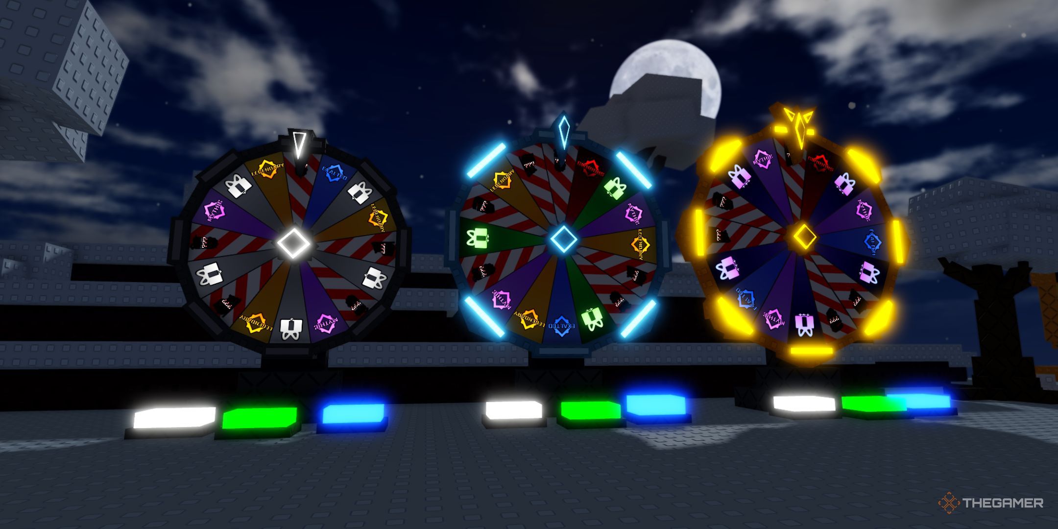 The player character shows wheels in the winter forest in Sol's RNG.