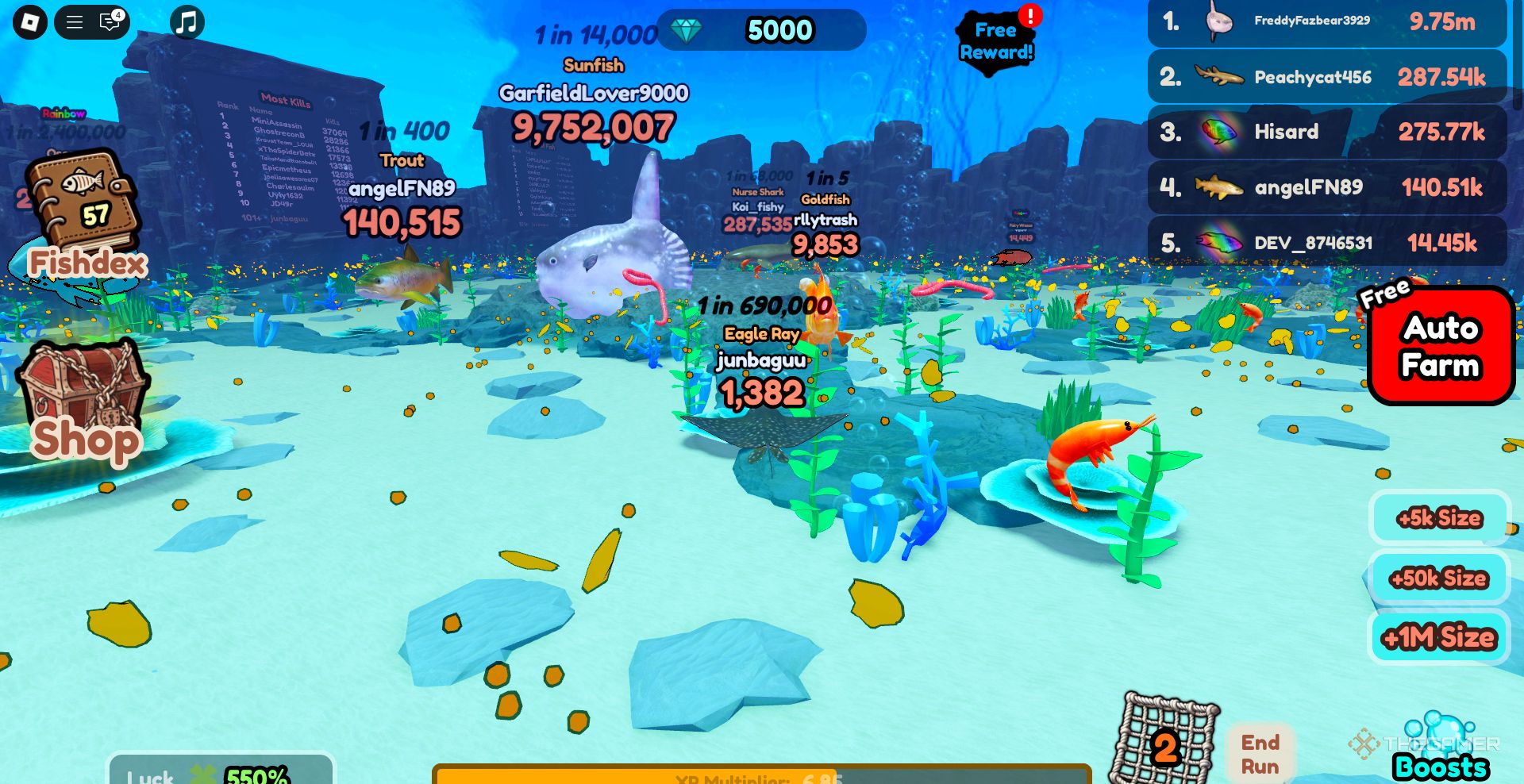 Beginner Tips And Tricks For Be Fish On Roblox A Player Swimming Around In Be Fish