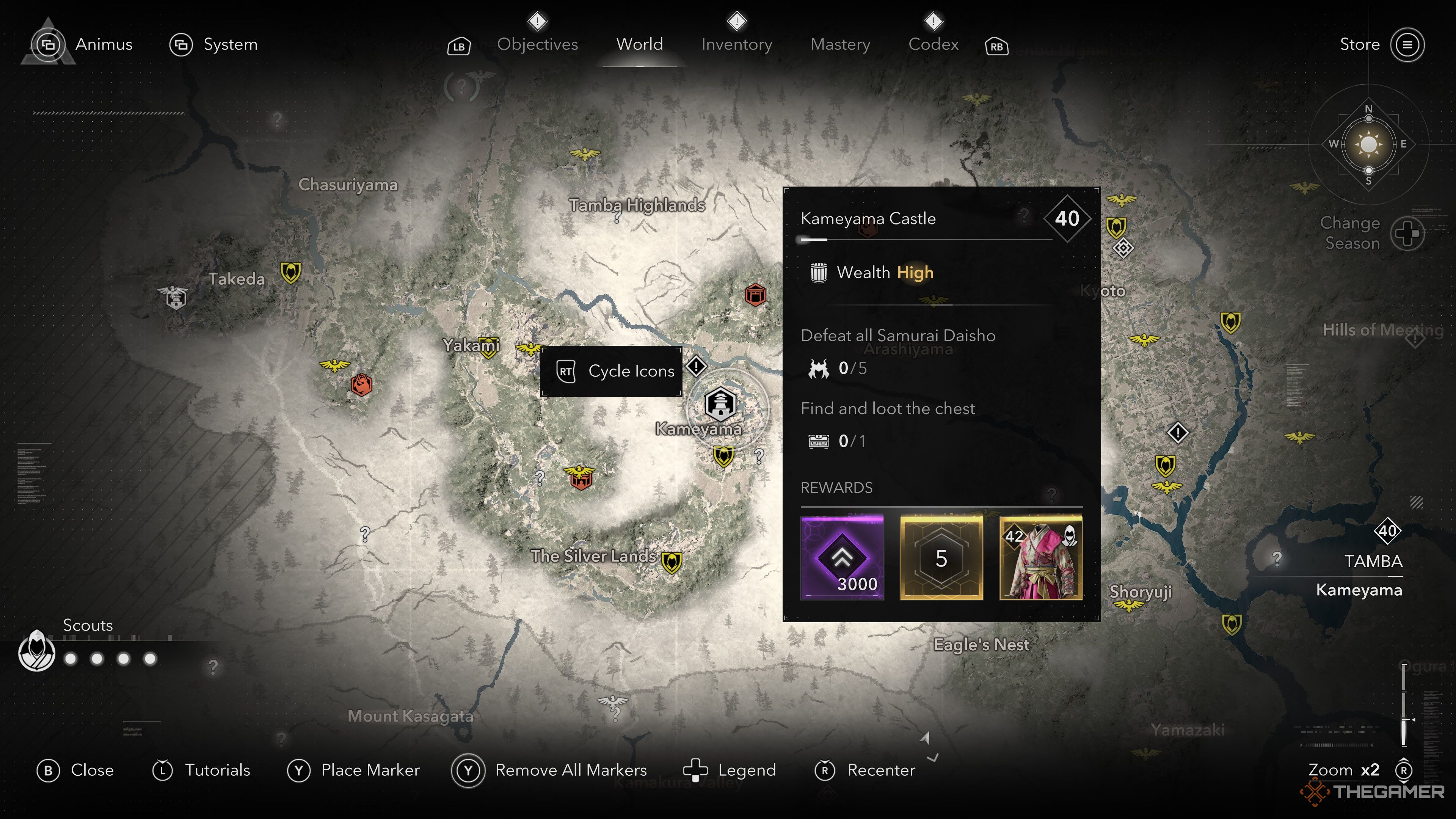 How To Find All Kameyama Castle Daisho In Assassin's Creed Shadows