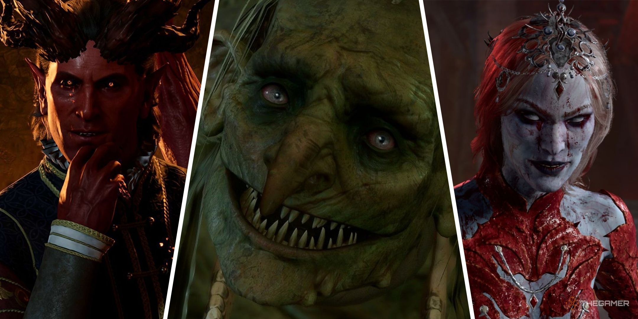 Baldur's Gate 3 image showing Raphael, Ethel and Orin.