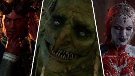 Baldur's Gate 3 image showing Raphael, Ethel and Orin.
