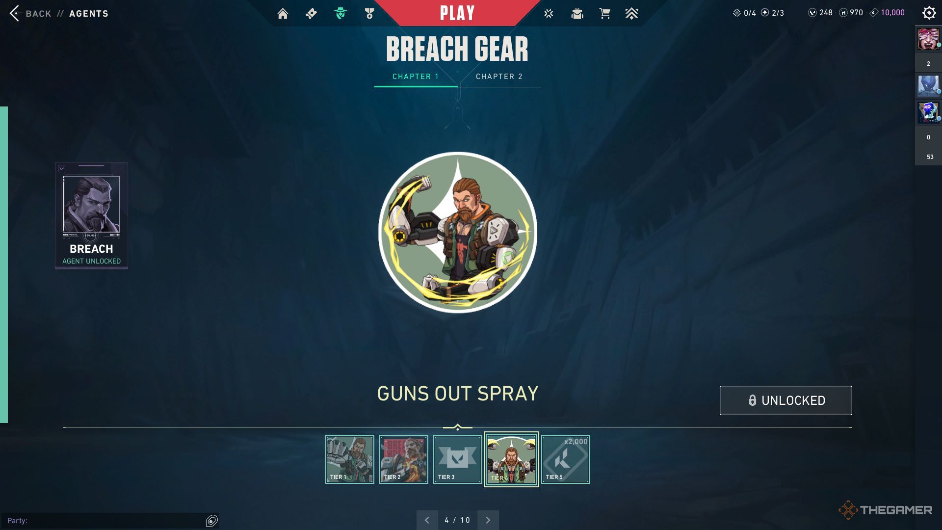 'Gunout' spray from Breach's Agent Agreement in Velvet.