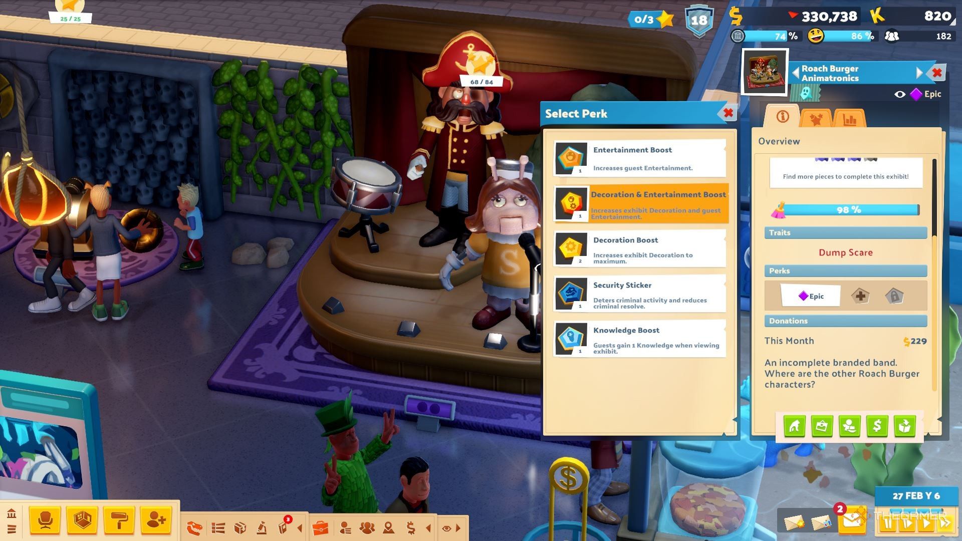 How To Collect And Use Perks In Two Point Museum
