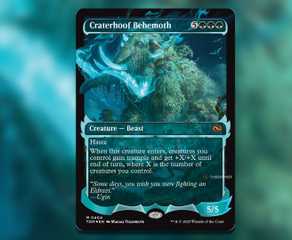 mtg cards like craterhoof behemoth - - Altered Art - - Commander - EDH where X is the number of creatures you control. Latest MTG Tarkir Dragonstorm spoilers