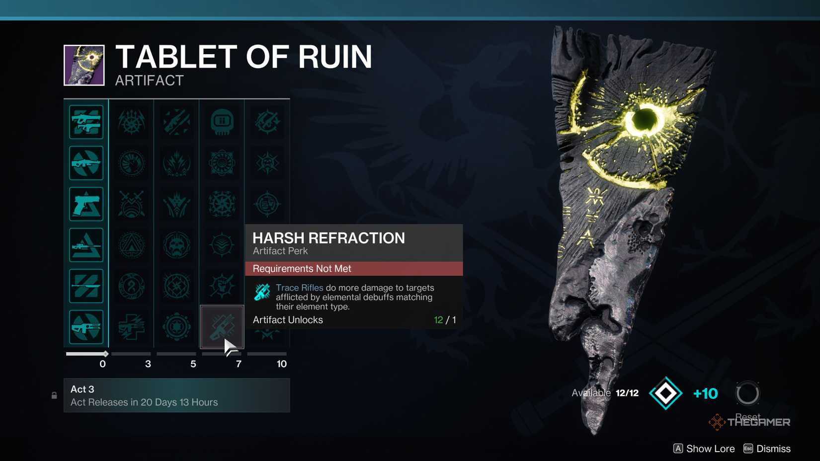 Destiny 2 Tablet of Ruin A2 Column Four