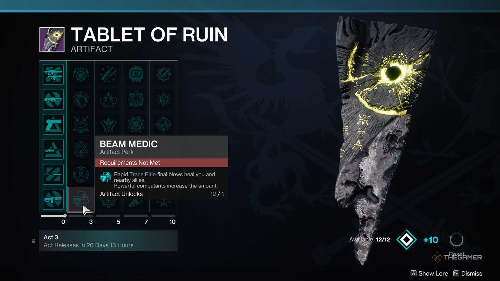 Destiny 2 Tablet of Ruin A2 Column Two