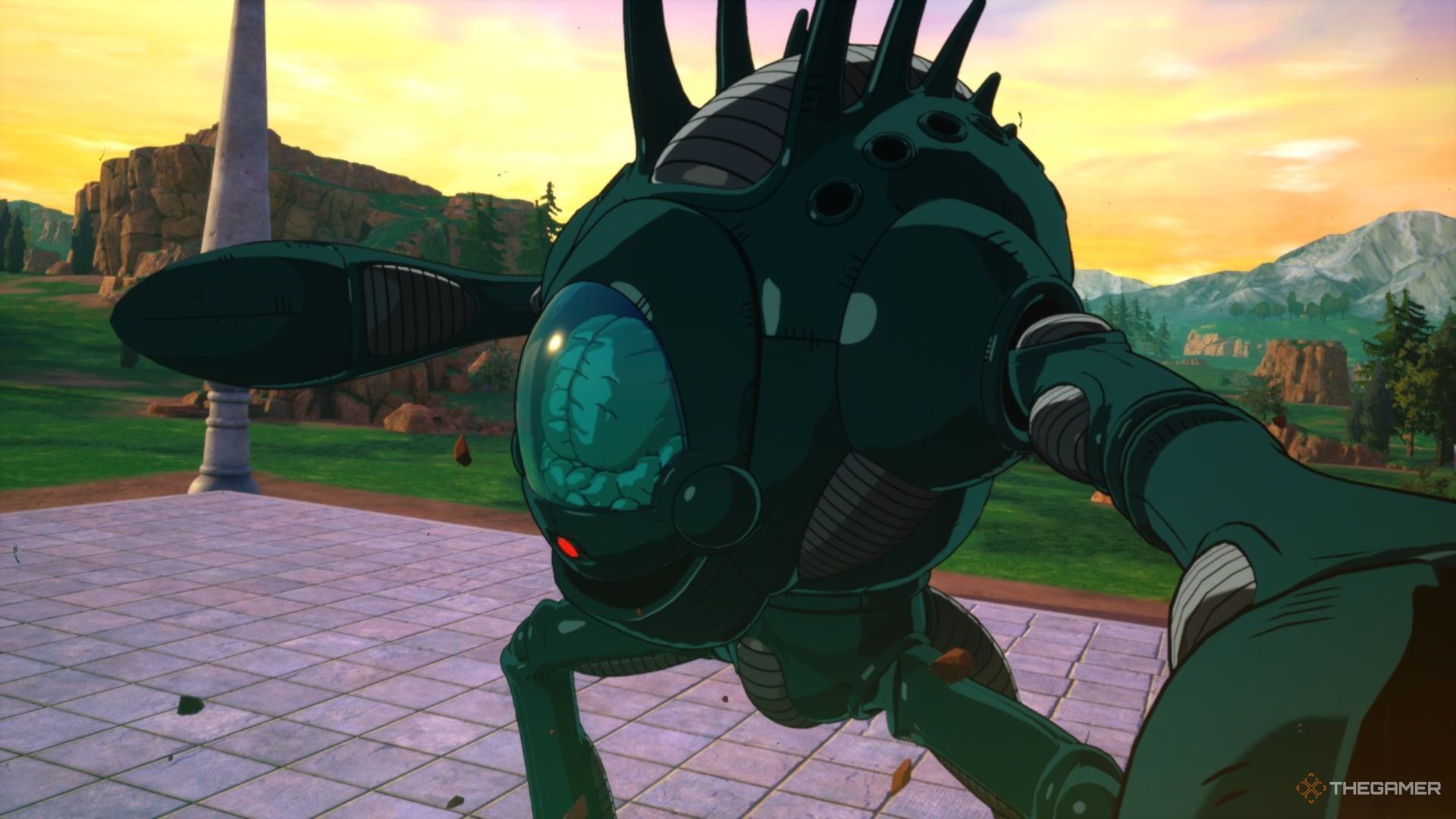 Dr. Whalel Dragon Ball Pose in Cell Games field: Sparking! Zero.