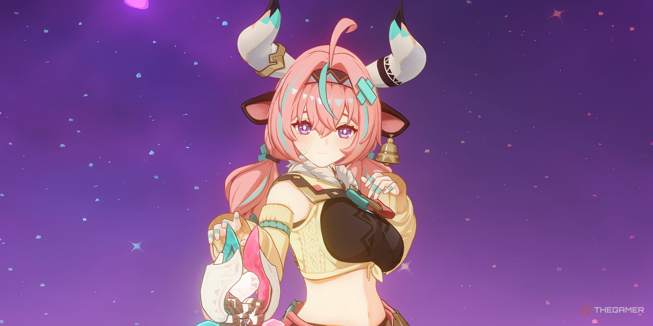 Genshin Impact Varesa weapon screen closeup.