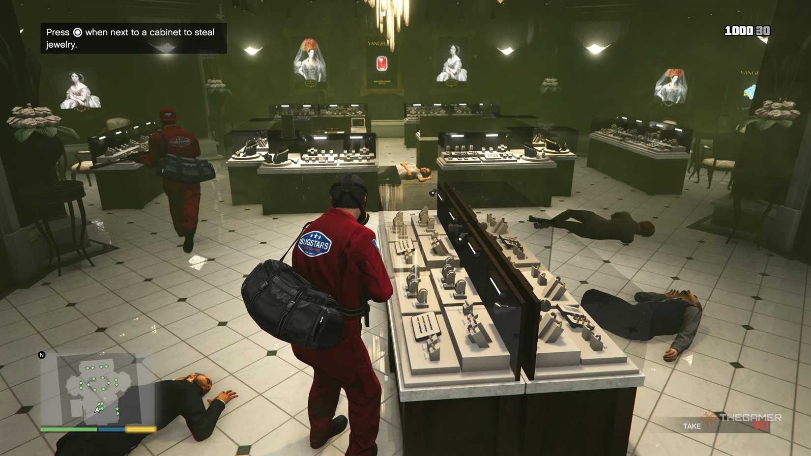 In Grand Theft Auto 5, the crew robbed a jewelry store.