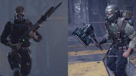 Warhammer 40,000: Darktide - Veteran class in various builds.