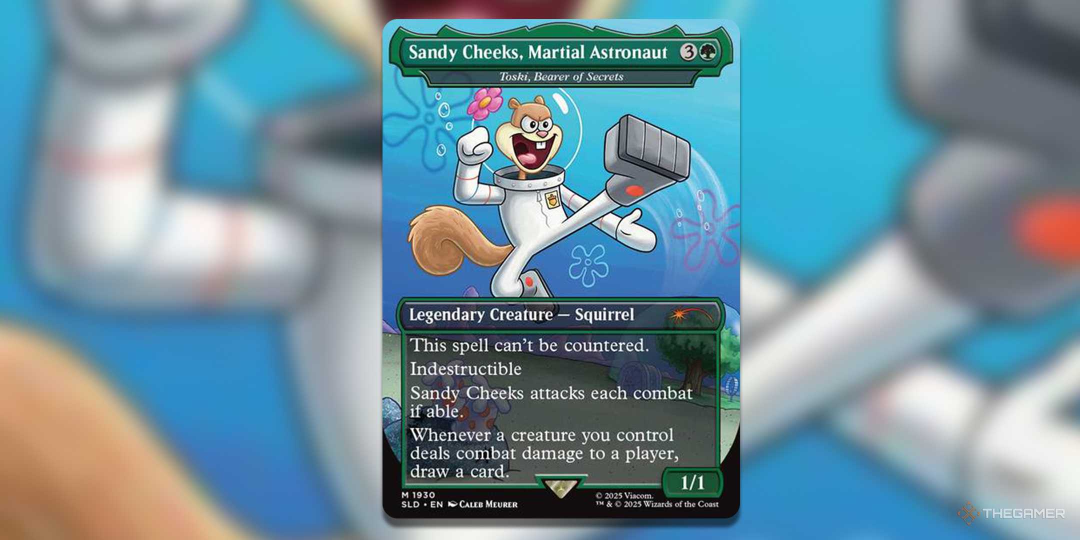 sandy cheeks mtg card Cheeks, Martial Astronaut This spell cant be countered MTG's Meme-Filled SpongeBob Secret Lair