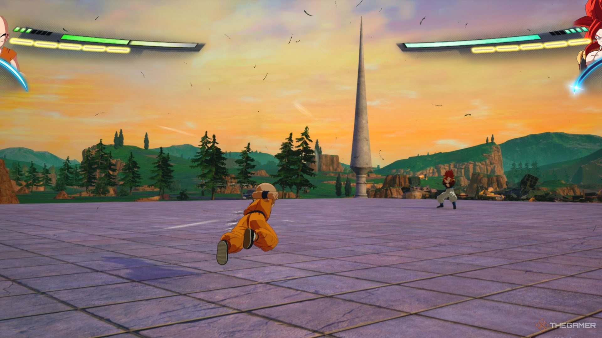 In the same battle of dragon ball, Karlin and Super Sian 4 Gogata: Sparks! Zero.