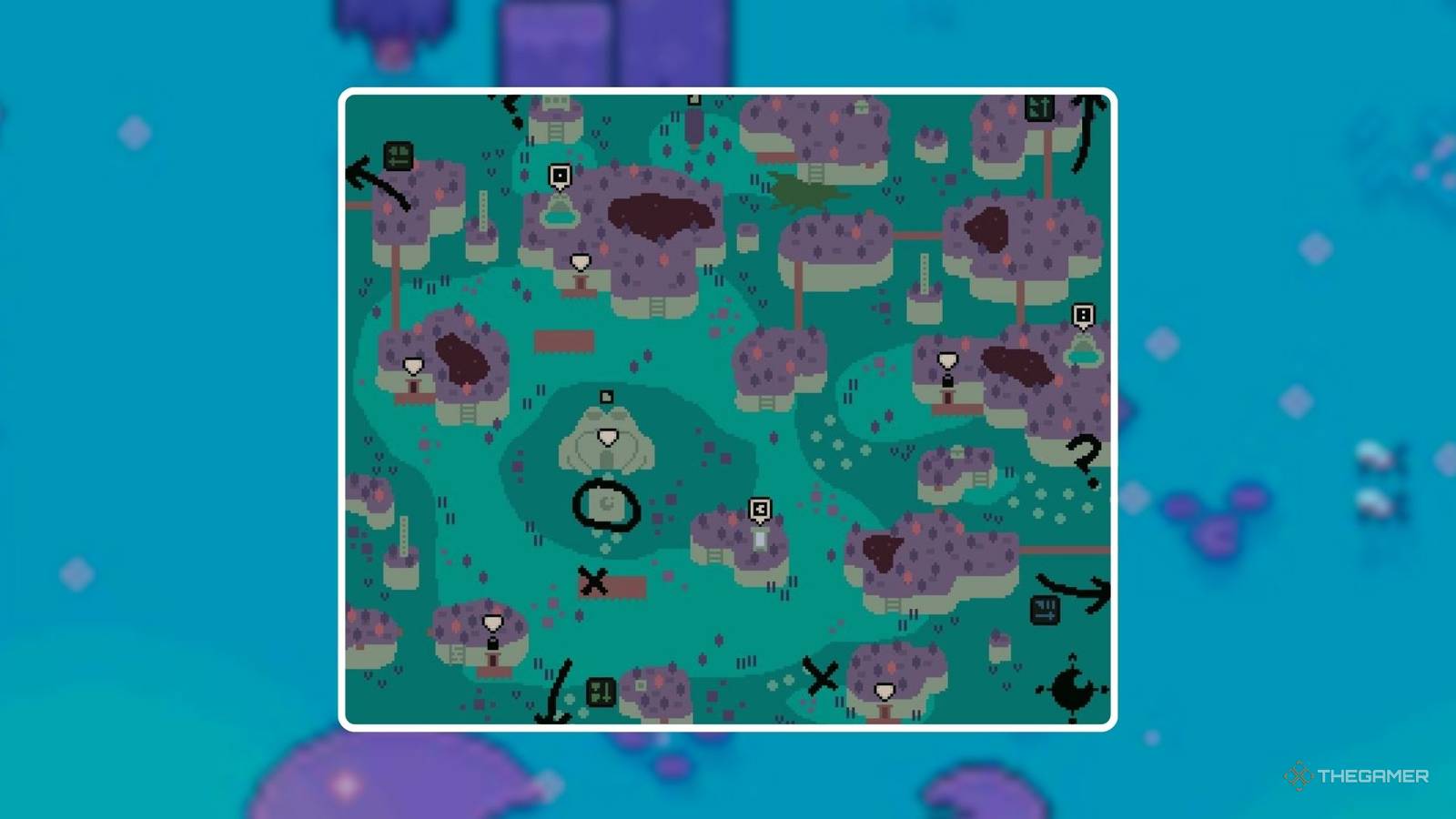 Key Map Features On The Atlas In Mudborne