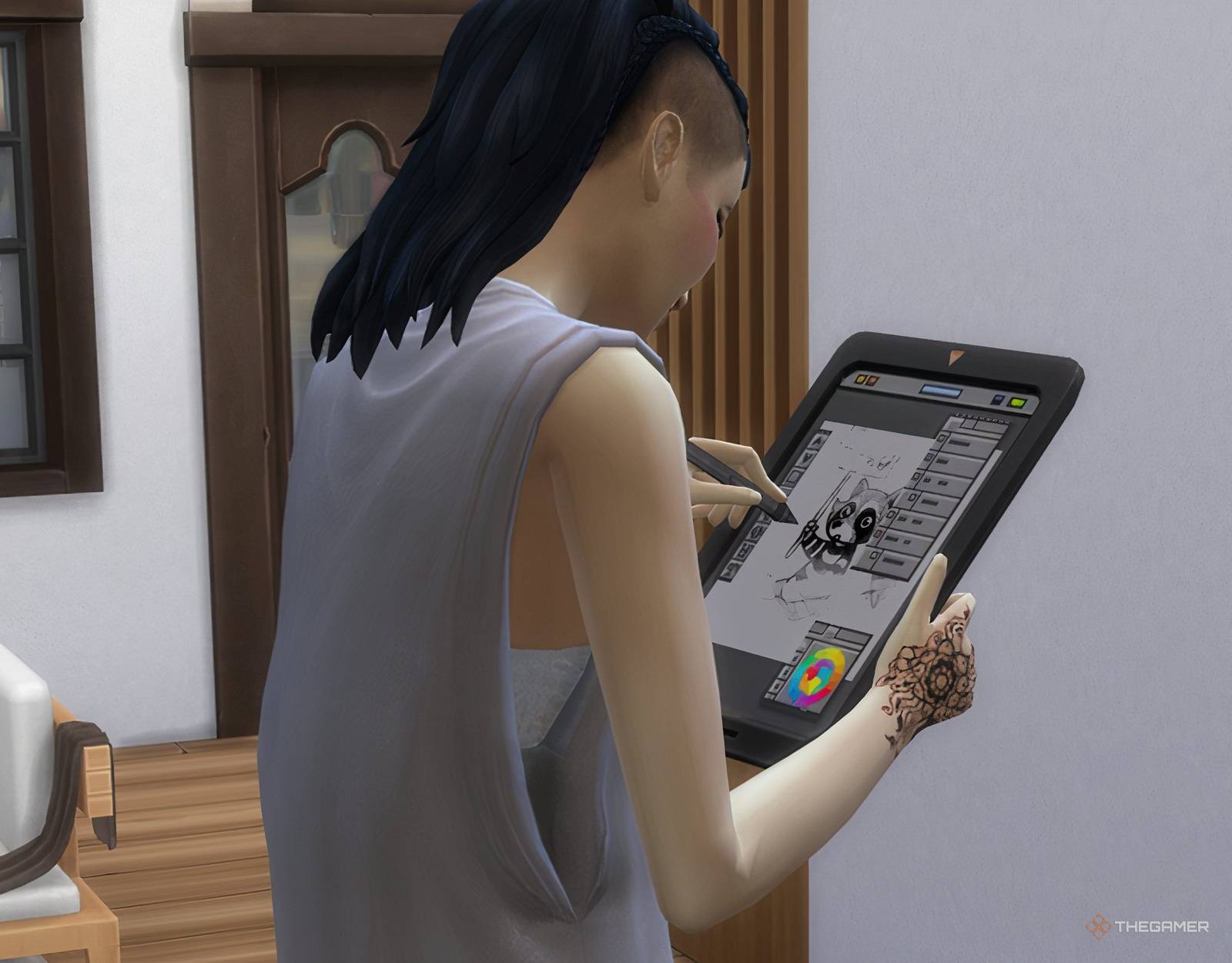 How to Add Stencil Tattoos with Lines in Sims 4