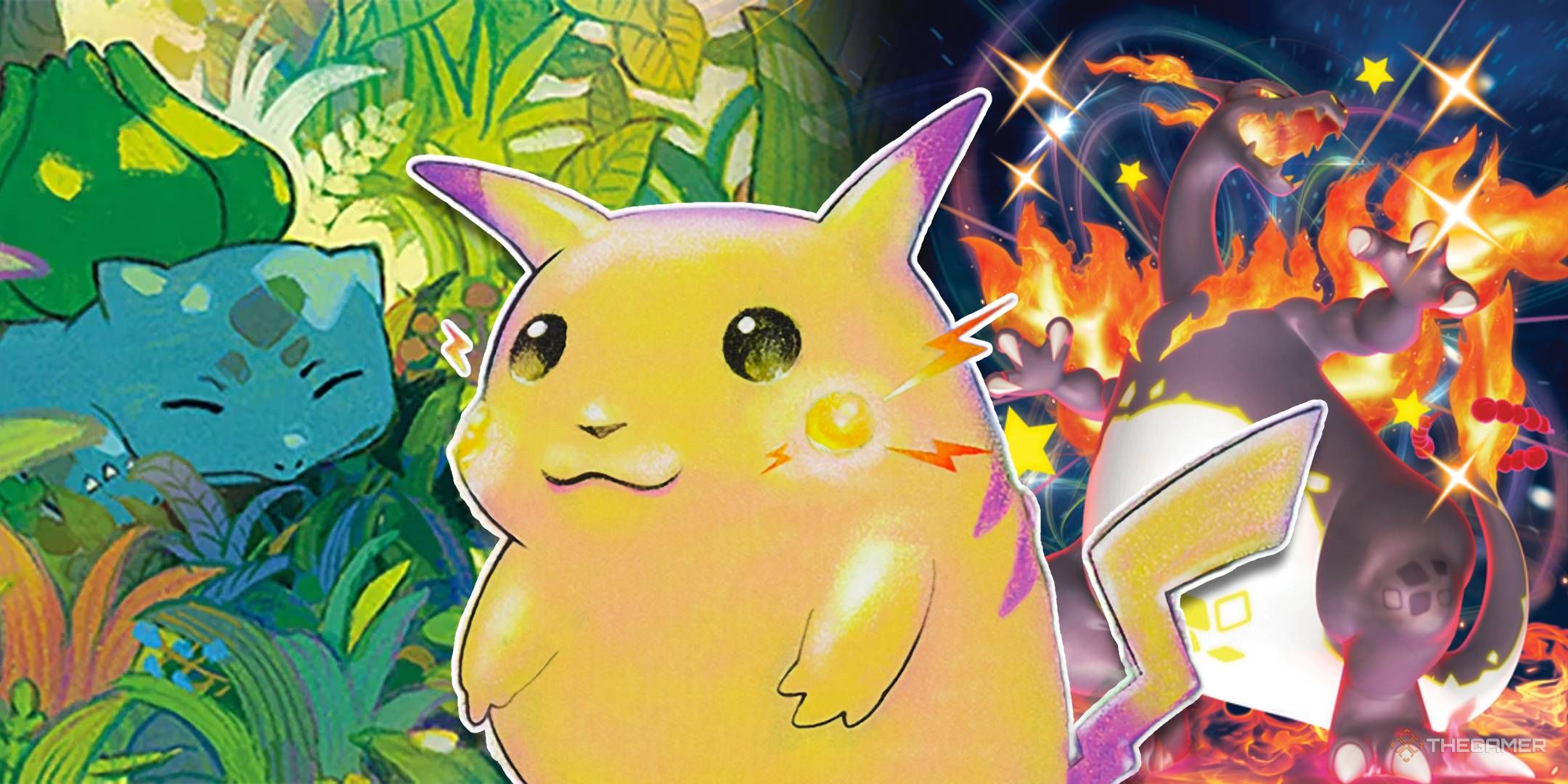 Three Pokemon TCG cards from the best sets.