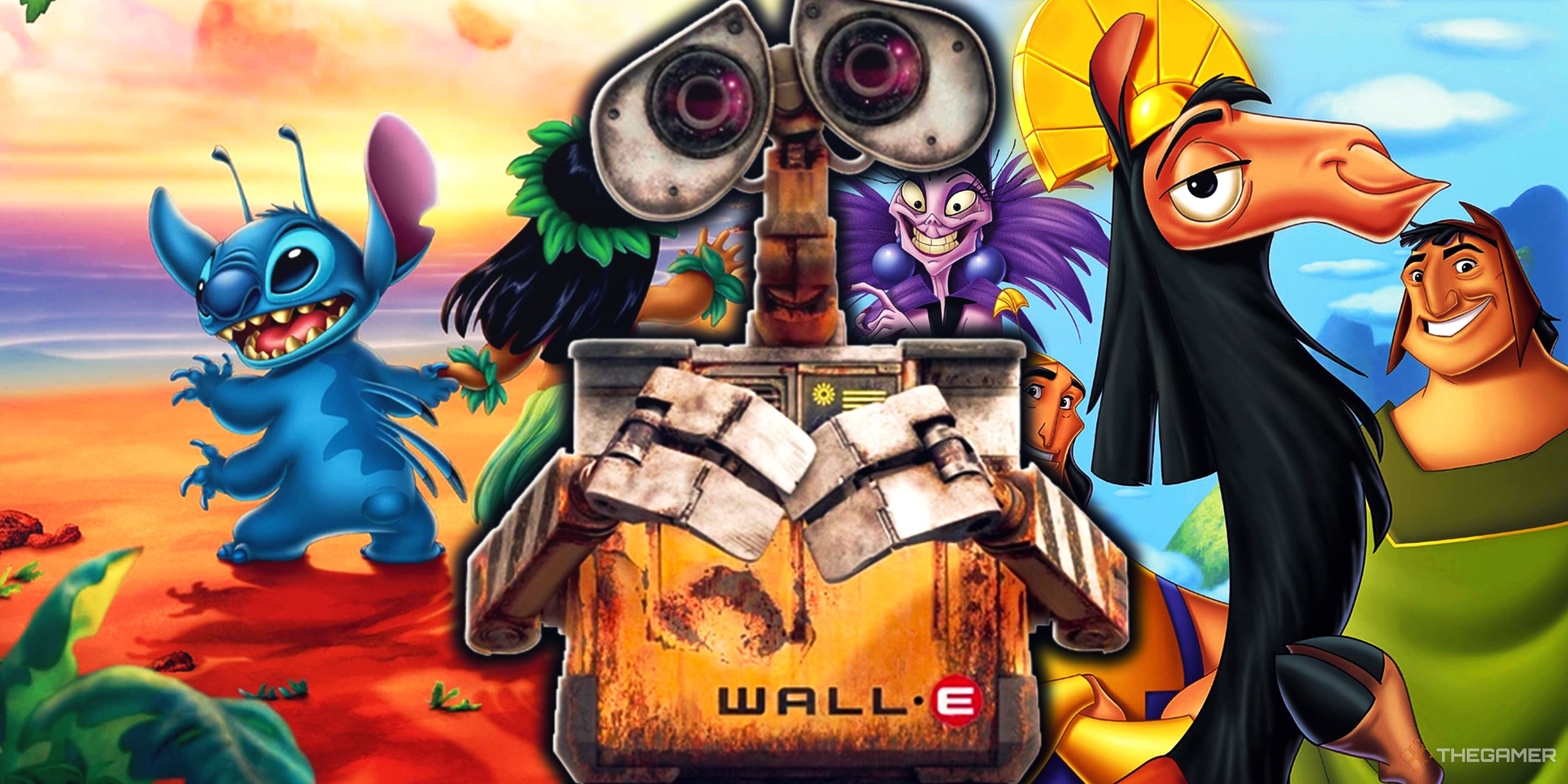 Lilo And Stitch، Wall-E و The Emperor's New Groove.