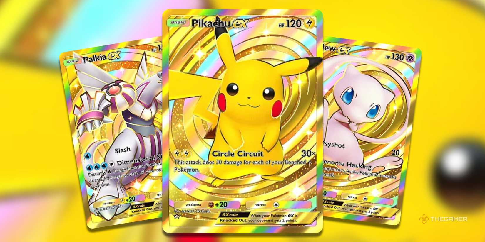 Crown rare card collage from Pokemon TCG Pocket.