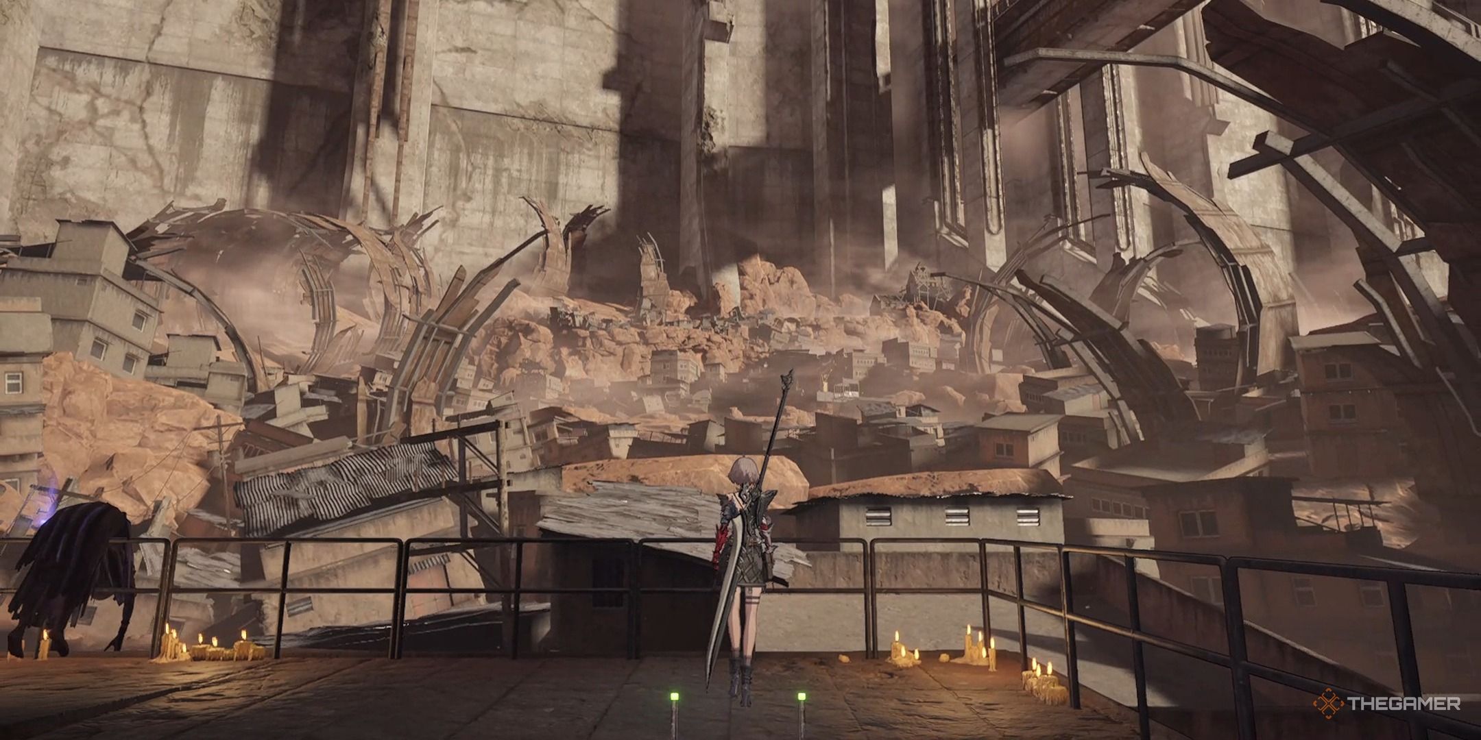 Arrisa entering the Outer-Wall Ruins for the first time in AI Limit.