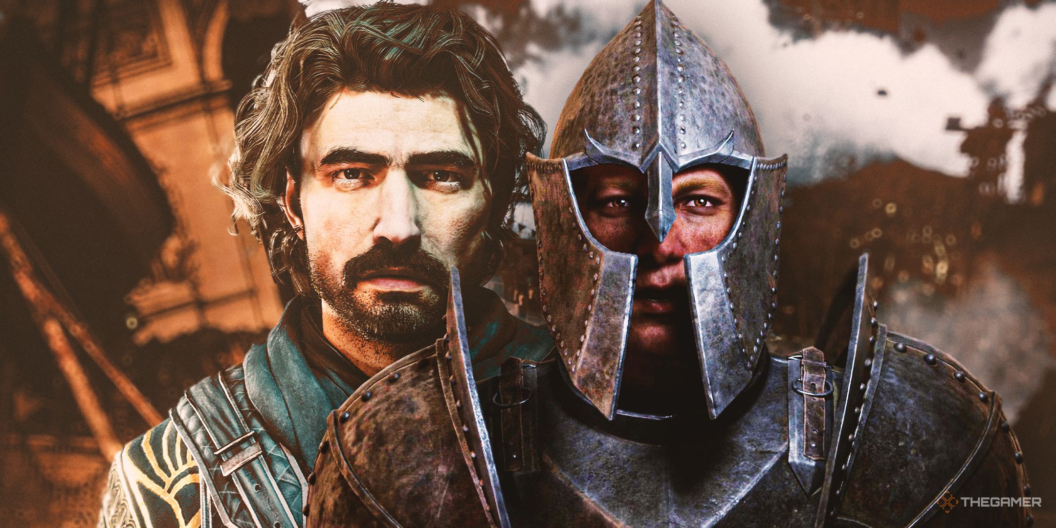 Characters from Clair Obscur: Expedition 33 and Oblivion Remastered.