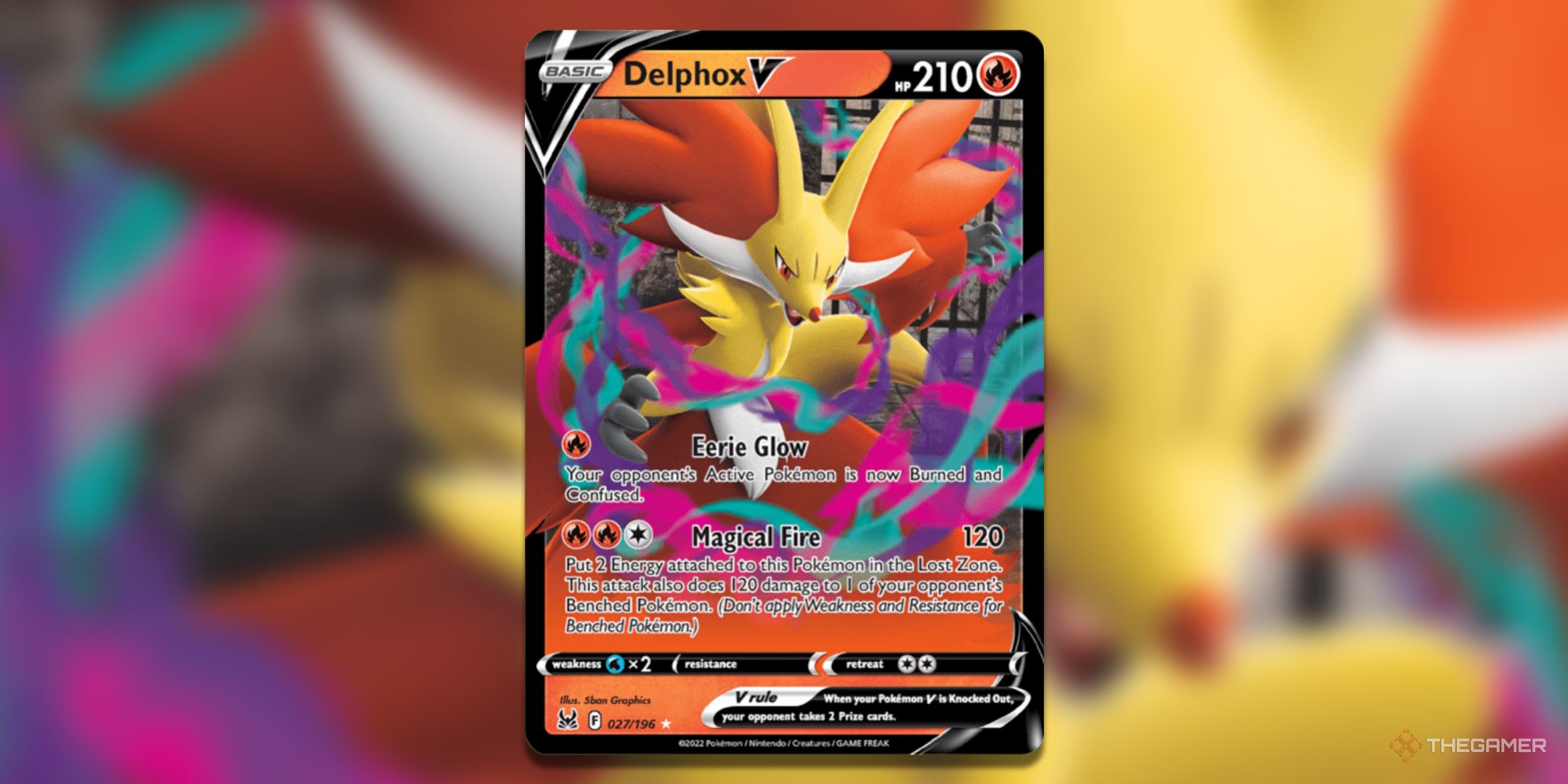 delphox v pokemon card price Pokemon TCG Lost Origin 027/196 Delphox V Card main image 0
