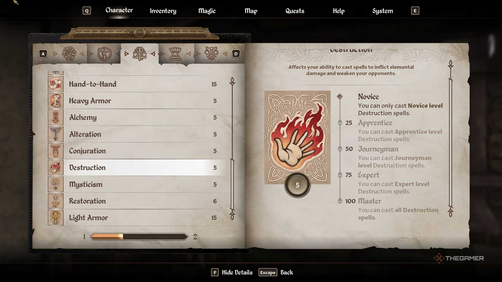 Pick These Major Skills When Making A Custom Class In Oblivion Remastered