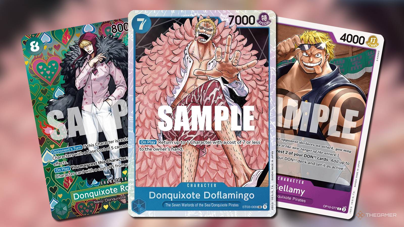 The Best Donquixote Pirates Cards In One Piece Card Game